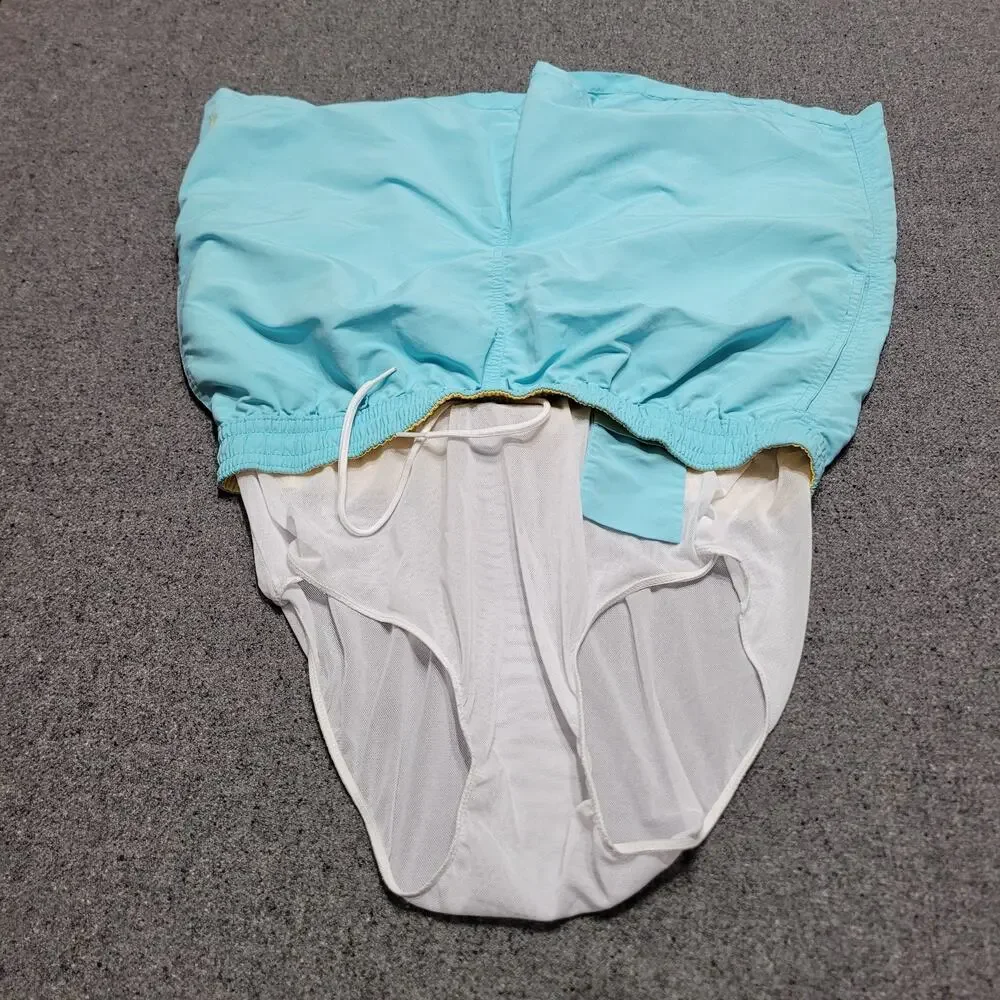 Polo Ralph Lauren Shorts Mens Extra Large Aqua Blue Swim Trunks Mesh Lined 5
